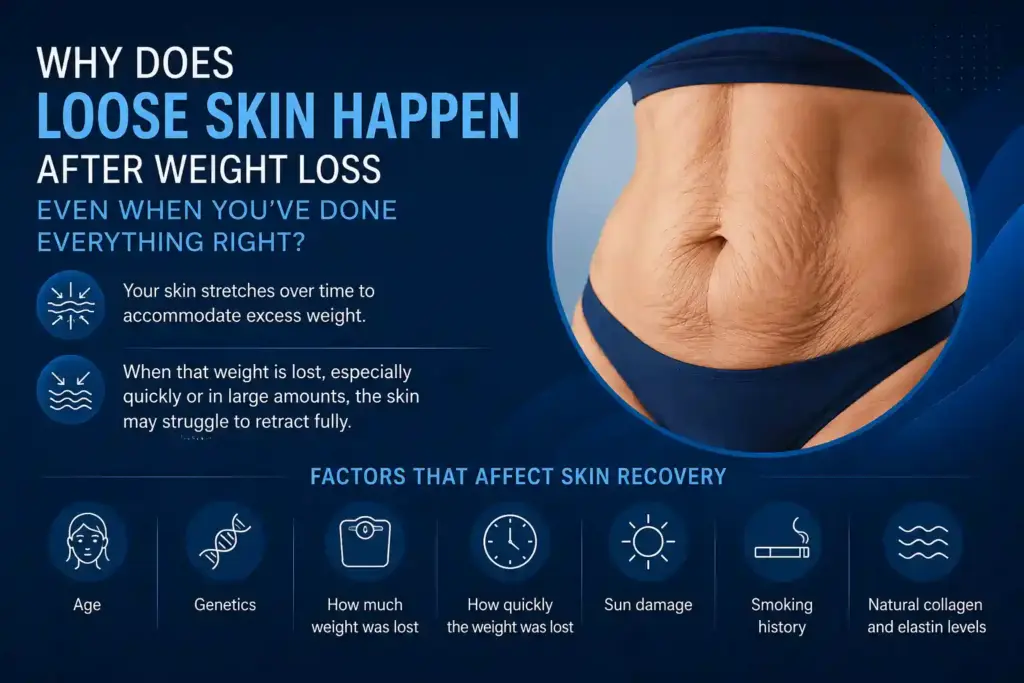 Why Does Loose Skin Happen After Weight Loss Even When You’ve Done Everything Right Bicester?